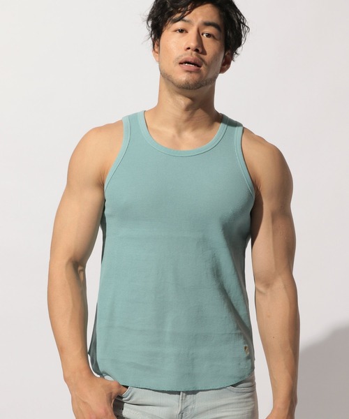 BAYFLOW(ベイフロー)の「サーフニットタンク(タンクトップ・メンズ・ホワイト/ライトブルー/ブラック/チャコール・SMALL/MEDIUM/LARGE)」の1枚目の写真