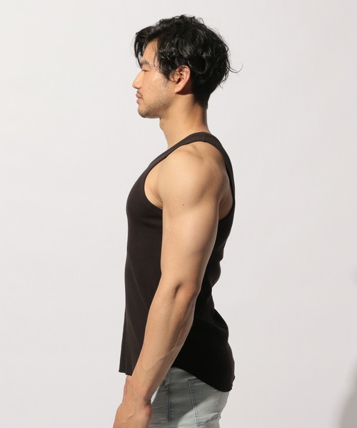 BAYFLOW(ベイフロー)の「サーフニットタンク(タンクトップ・メンズ・ホワイト/ライトブルー/ブラック/チャコール・SMALL/MEDIUM/LARGE)」の6枚目の写真