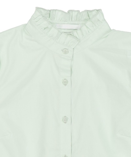 SPINNS(スピンズ)の「ハイネックフリルギャザーレースブラウス(シャツ/ブラウス・レディース・ホワイト/ブラック/ミント・ONESIZE)」の16枚目の写真