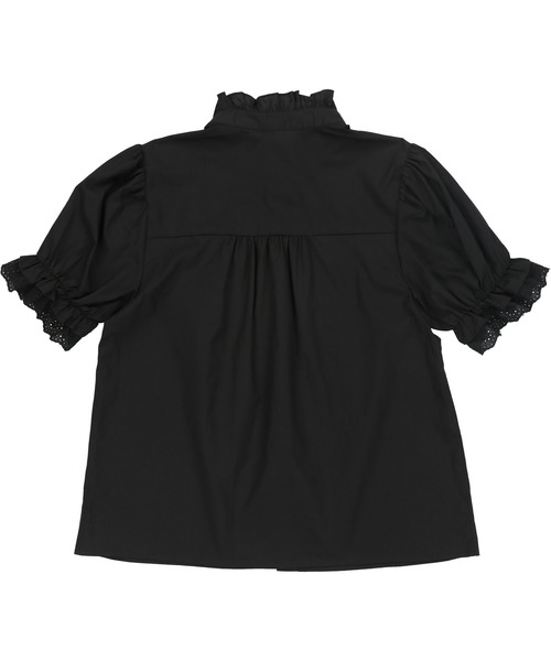 SPINNS(スピンズ)の「ハイネックフリルギャザーレースブラウス(シャツ/ブラウス・レディース・ホワイト/ブラック/ミント・ONESIZE)」の11枚目の写真