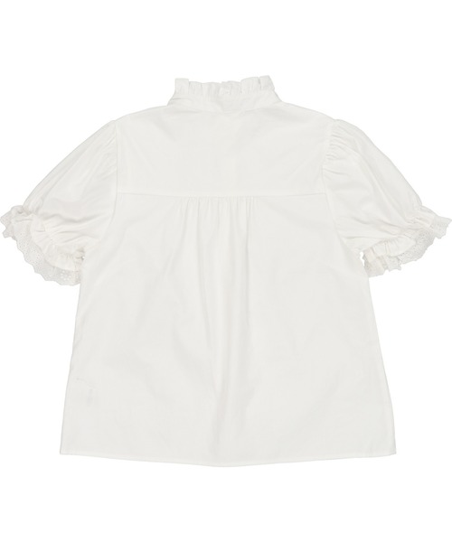 SPINNS(スピンズ)の「ハイネックフリルギャザーレースブラウス(シャツ/ブラウス・レディース・ホワイト/ブラック/ミント・ONESIZE)」の13枚目の写真