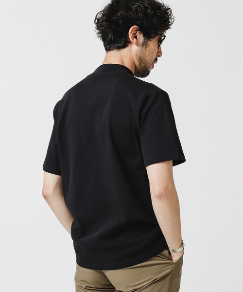 NANO universe(ナノユニバース)の「《イヤな臭いを軽減》Anti Smell モックネックTシャツ 半袖(Tシャツ/カットソー・メンズ・ホワイト/ブラック/ベージュ・S/M/L/XL)」の12枚目の写真