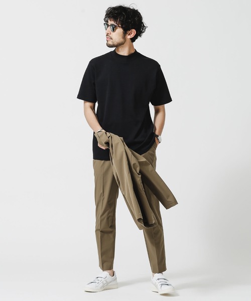 NANO universe(ナノユニバース)の「《イヤな臭いを軽減》Anti Smell モックネックTシャツ 半袖(Tシャツ/カットソー・メンズ・ホワイト/ブラック/ベージュ・S/M/L/XL)」の8枚目の写真