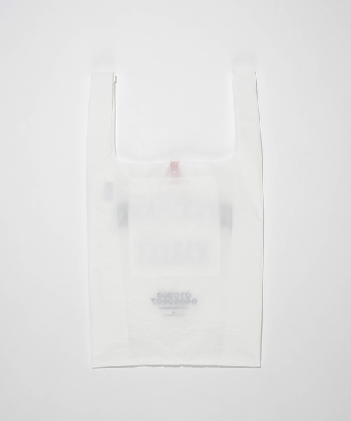 SUPERTHANKS(スーパーサンクス)の「カレッジロゴ刺繍エコバッグ トートバッグ(エコバッグ/サブバッグ・レディース・ホワイト/ブラック/ホワイト×ブラック・ONE SIZE)」の5枚目の写真