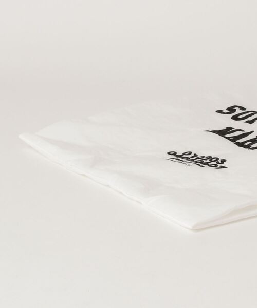 SUPERTHANKS(スーパーサンクス)の「カレッジロゴ刺繍エコバッグ トートバッグ(エコバッグ/サブバッグ・レディース・ホワイト/ブラック/ホワイト×ブラック・ONE SIZE)」の10枚目の写真