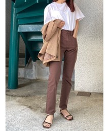 ストレートカラーデニムパンツ