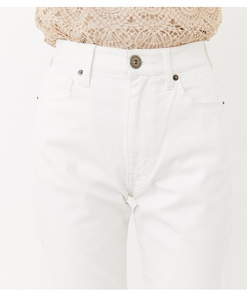 rienda（リエンダ）の「ストレートカラーデニムパンツ（デニムパンツ・レディース・ホワイト/ブラウン・24inch/25inch/26inch）」の6枚目の写真