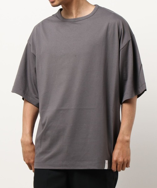 WHITELAND（ホワイトランド）の「WHITELAND/ホワイトランド/ビッグTシャツ（Tシャツ/カットソー・メンズ・グレー/ダークグレー/ブラック・FREE）」の12枚目の写真