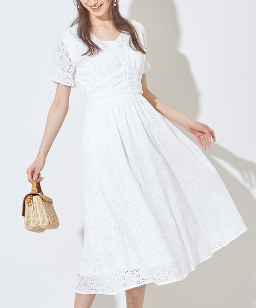 キャンディースリーブフラワーカットワークレースワンピース ワンピース Tocco Closet トッコ クローゼット のファッション通販 Zozotown