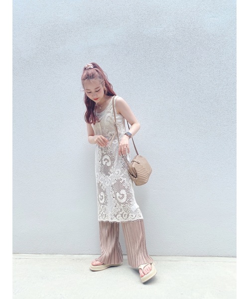 JUMELLE（ジュメロ）の「透かし編みワンピース（ワンピース・レディース・ベージュ・FREE）」の11枚目の写真