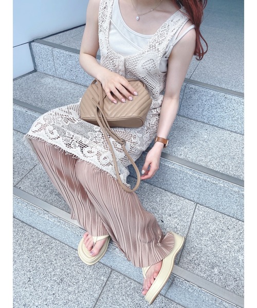 JUMELLE（ジュメロ）の「透かし編みワンピース（ワンピース・レディース・ベージュ・FREE）」の21枚目の写真