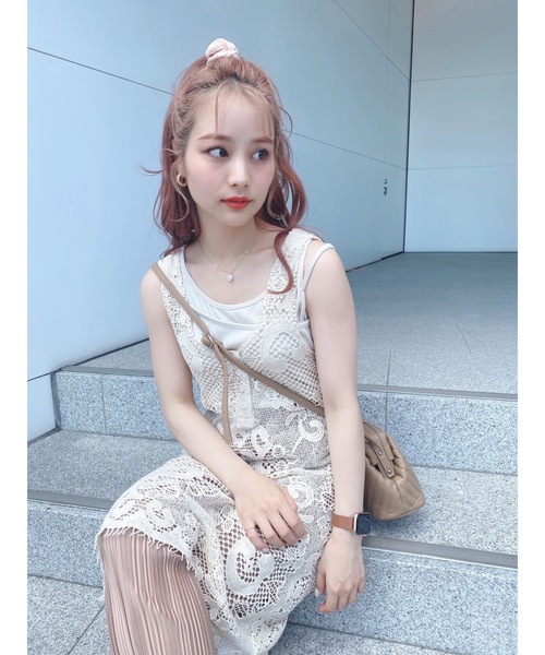 JUMELLE（ジュメロ）の「透かし編みワンピース（ワンピース・レディース・ベージュ・FREE）」の10枚目の写真