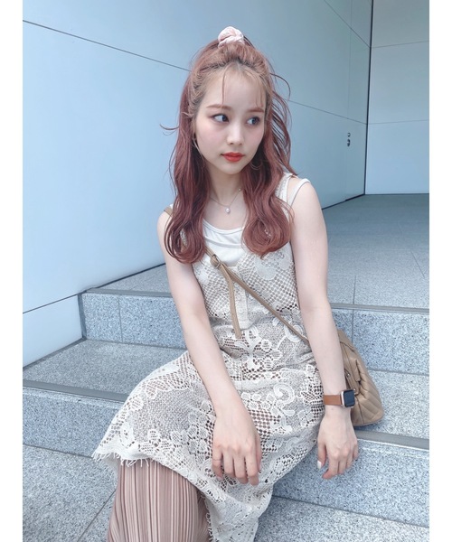 JUMELLE（ジュメロ）の「透かし編みワンピース（ワンピース・レディース・ベージュ・FREE）」の4枚目の写真