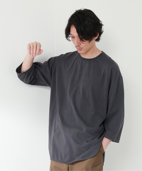 JOURNAL STANDARD relume（ジャーナルスタンダード　レリューム）の「レイヤード6分袖Tシャツ[無地T/オーバーサイズ][ユニセックス対応]（Tシャツ/カットソー・メンズ・ホワイト/グレー/ベージュ・S/M/L）」の6枚目の写真