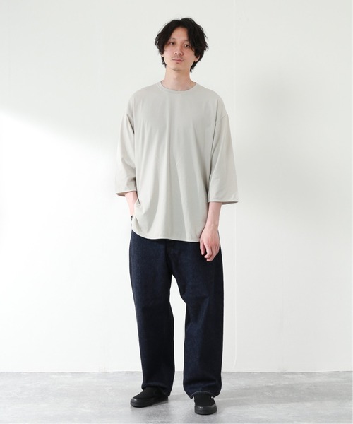 JOURNAL STANDARD relume（ジャーナルスタンダード　レリューム）の「レイヤード6分袖Tシャツ[無地T/オーバーサイズ][ユニセックス対応]（Tシャツ/カットソー・メンズ・ホワイト/グレー/ベージュ・S/M/L）」の19枚目の写真
