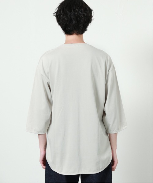 JOURNAL STANDARD relume（ジャーナルスタンダード　レリューム）の「レイヤード6分袖Tシャツ[無地T/オーバーサイズ][ユニセックス対応]（Tシャツ/カットソー・メンズ・ホワイト/グレー/ベージュ・S/M/L）」の15枚目の写真