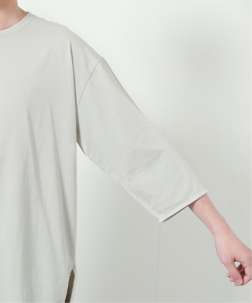 JOURNAL STANDARD relume（ジャーナルスタンダード　レリューム）の「レイヤード6分袖Tシャツ[無地T/オーバーサイズ][ユニセックス対応]（Tシャツ/カットソー・メンズ・ホワイト/グレー/ベージュ・S/M/L）」の11枚目の写真