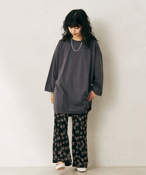 JOURNAL STANDARD relume（ジャーナルスタンダード　レリューム）の「レイヤード6分袖Tシャツ[無地T/オーバーサイズ][ユニセックス対応]（Tシャツ/カットソー・メンズ・ホワイト/グレー/ベージュ・S/M/L）」の21枚目の写真