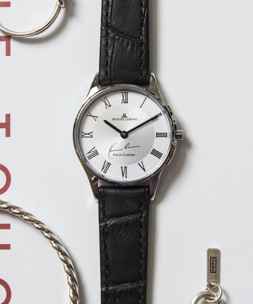 JACQUES LEMANS（ジャック ルマン）の「【JACQUES LEMANS】JAL11-1777G-1/JAL11-1778D-1/JAL11-1778G-1/KCﾛﾝﾄﾞﾝ SS ｶﾜ 生活防水（アナログ腕時計・メンズ・ホワイト系/ホワイト系3/ホワイト系2・FREE）」の3枚目の写真