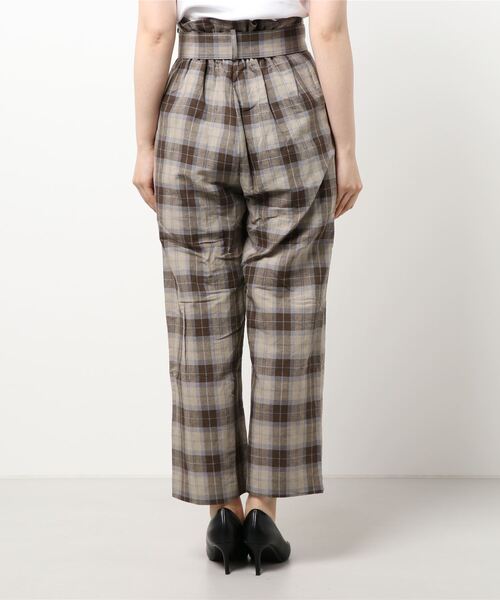 flower(フラワー)の「ムードチェックパンツ(その他パンツ・レディース・ベージュ/ブラウン・FREE)」の18枚目の写真