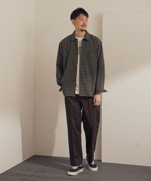 URBAN RESEARCH DOORS（アーバンリサーチドアーズ）の「T/Wヴィンテージチェックシャツ（シャツ/ブラウス・メンズ・ネイビー/ブラック・38/40）」の18枚目の写真