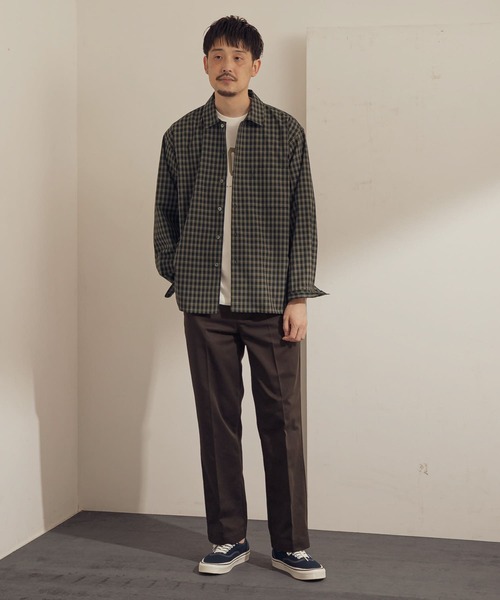 URBAN RESEARCH DOORS（アーバンリサーチドアーズ）の「T/Wヴィンテージチェックシャツ（シャツ/ブラウス・メンズ・ネイビー/ブラック・38/40）」の21枚目の写真