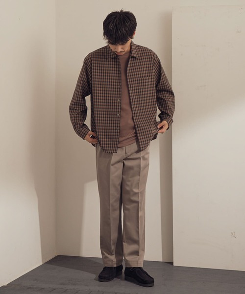 URBAN RESEARCH DOORS（アーバンリサーチドアーズ）の「T/Wヴィンテージチェックシャツ（シャツ/ブラウス・メンズ・ネイビー/ブラック・38/40）」の16枚目の写真