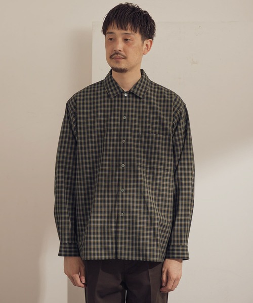 URBAN RESEARCH DOORS（アーバンリサーチドアーズ）の「T/Wヴィンテージチェックシャツ（シャツ/ブラウス・メンズ・ネイビー/ブラック・38/40）」の22枚目の写真