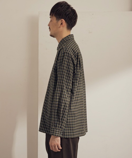 URBAN RESEARCH DOORS（アーバンリサーチドアーズ）の「T/Wヴィンテージチェックシャツ（シャツ/ブラウス・メンズ・ネイビー/ブラック・38/40）」の11枚目の写真