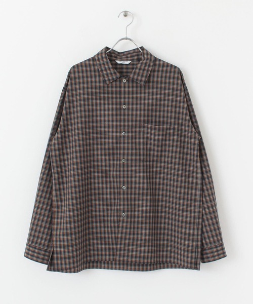 URBAN RESEARCH DOORS（アーバンリサーチドアーズ）の「T/Wヴィンテージチェックシャツ（シャツ/ブラウス・メンズ・ネイビー/ブラック・38/40）」の9枚目の写真