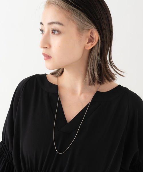 LAYMEE（レイミー）の「Mask chain necklace / マスクチェーンネックレス（ネックレス・レディース・シルバー/ゴールド・FREE）」の8枚目の写真