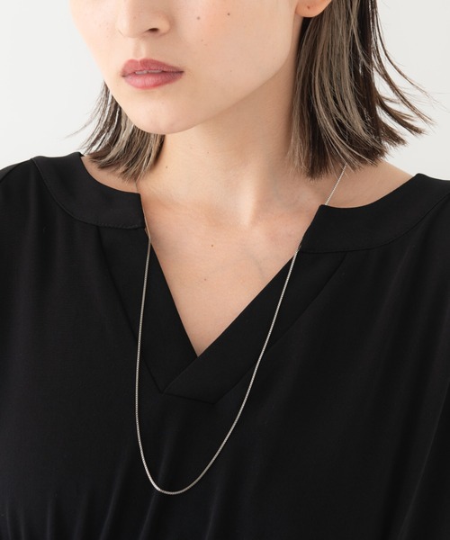 LAYMEE（レイミー）の「Mask chain necklace / マスクチェーンネックレス（ネックレス・レディース・シルバー/ゴールド・FREE）」の9枚目の写真
