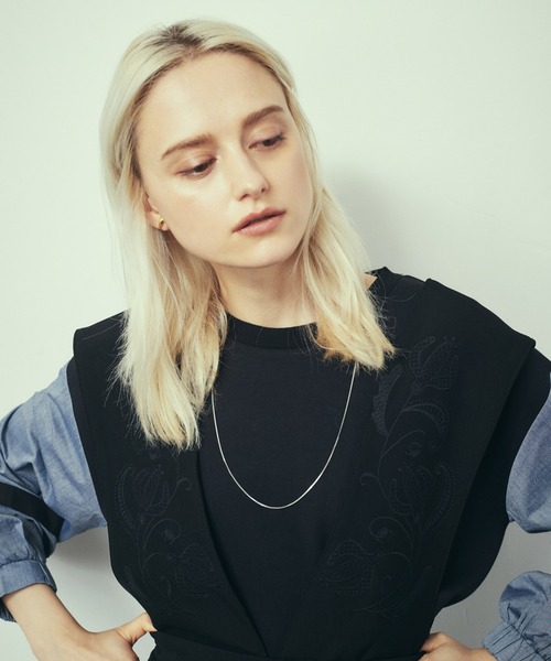 LAYMEE（レイミー）の「Mask chain necklace / マスクチェーンネックレス（ネックレス・レディース・シルバー/ゴールド・FREE）」の15枚目の写真