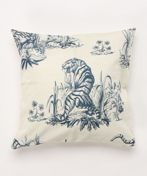 セール】バリエーション タイガークッション 虎 プリント 麻