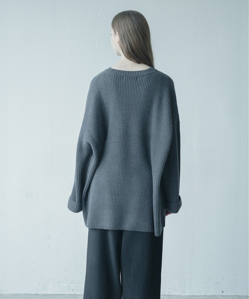 Utusiyo（ウツシヨ）の「knit  乙姫（ニット/セーター・メンズ・ホワイト/チャコールグレー・FREE）」の16枚目の写真