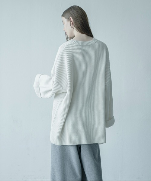 Utusiyo（ウツシヨ）の「knit  乙姫（ニット/セーター・メンズ・ホワイト/チャコールグレー・FREE）」の22枚目の写真