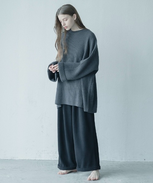 Utusiyo（ウツシヨ）の「knit  乙姫（ニット/セーター・メンズ・ホワイト/チャコールグレー・FREE）」の15枚目の写真