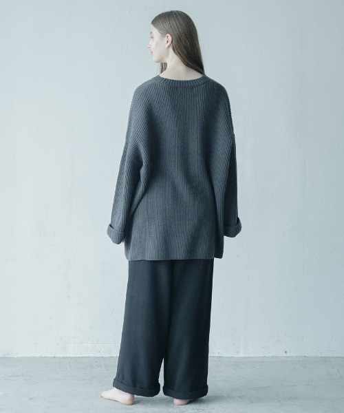 Utusiyo（ウツシヨ）の「knit  乙姫（ニット/セーター・メンズ・ホワイト/チャコールグレー・FREE）」の10枚目の写真