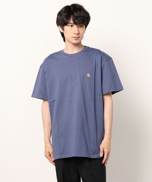 Carhartt WIP(カーハートダブリューアイピー)の「S/S CHASE T-SHIRT(Tシャツ/カットソー・メンズ・ブラック/ヘザーグレー/ホワイト/ダークグリーン/オレンジ/ダークブルー・X-SMALL/MEDIUM/LARGE/X-LARGE/SMALL/XX-LARGE)」の6枚目の写真