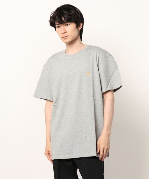 Carhartt WIP(カーハートダブリューアイピー)の「S/S CHASE T-SHIRT(Tシャツ/カットソー・メンズ・ブラック/ヘザーグレー/ホワイト/ダークグリーン/オレンジ/ダークブルー・X-SMALL/MEDIUM/LARGE/X-LARGE/SMALL/XX-LARGE)」の4枚目の写真