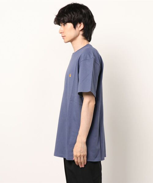 Carhartt WIP(カーハートダブリューアイピー)の「S/S CHASE T-SHIRT(Tシャツ/カットソー・メンズ・ブラック/ヘザーグレー/ホワイト/ダークグリーン/オレンジ/ダークブルー・X-SMALL/MEDIUM/LARGE/X-LARGE/SMALL/XX-LARGE)」の7枚目の写真