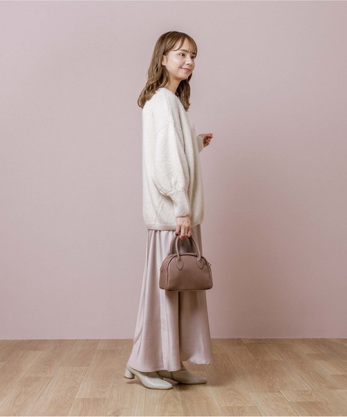 ニット セーター フラワー ルーズニット レディース RAGEBLUE ニット セーター 「UNISEX」boucle flower motif loose