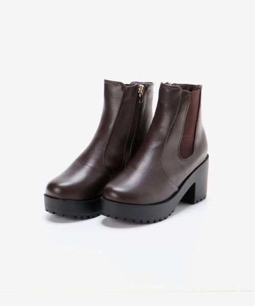 MAJESTIC LEGON(マジェスティックレゴン)の「サイドゴアボリュームブーツ(ブーツ・レディース・ブラック/ブラウン・SMALL/MEDIUM/LARGE/X-LARGE)」の12枚目の写真