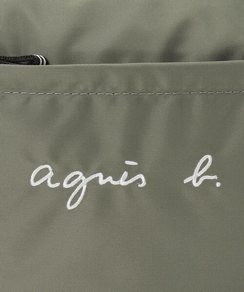 agnes b.（アニエスベー）の「GL11 E POCHETTE ロゴポシェット（ショルダーバッグ・キッズ・グレー・UNI）」の11枚目の写真