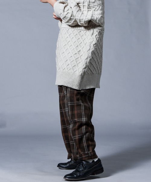 folka（フォルカ）の「【folka（フォルカ）】チェックサーカスパンツ（その他パンツ・レディース・ネイビー/グレー/ブラウン・M/L）」の16枚目の写真