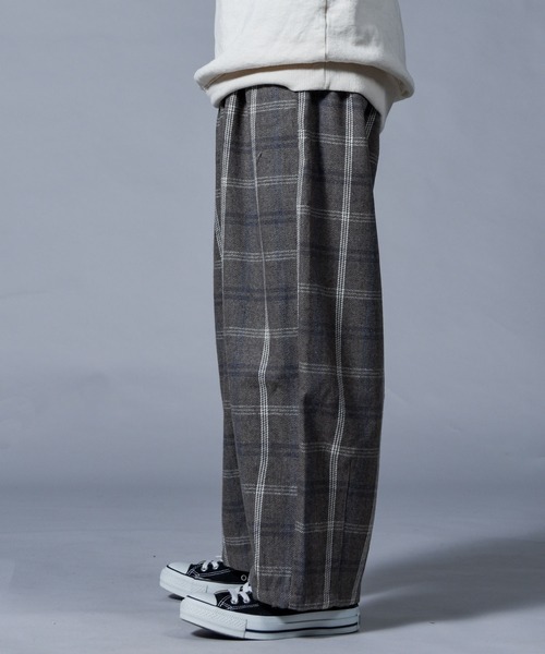 folka（フォルカ）の「【folka（フォルカ）】チェックサーカスパンツ（その他パンツ・レディース・ネイビー/グレー/ブラウン・M/L）」の11枚目の写真