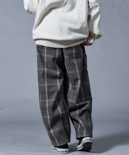folka（フォルカ）の「【folka（フォルカ）】チェックサーカスパンツ（その他パンツ・レディース・ネイビー/グレー/ブラウン・M/L）」の12枚目の写真