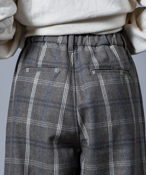 folka（フォルカ）の「【folka（フォルカ）】チェックサーカスパンツ（その他パンツ・レディース・ネイビー/グレー/ブラウン・M/L）」の6枚目の写真
