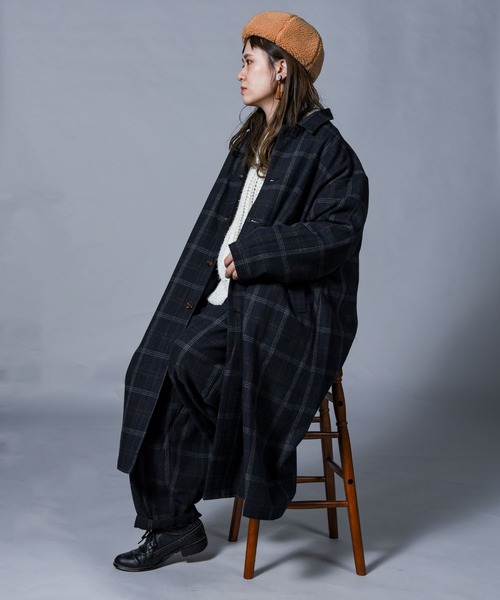 folka（フォルカ）の「【folka（フォルカ）】チェックサーカスパンツ（その他パンツ・レディース・ネイビー/グレー/ブラウン・M/L）」の19枚目の写真