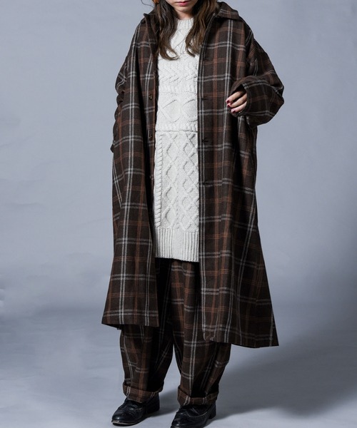 folka（フォルカ）の「【folka（フォルカ）】チェックサーカスパンツ（その他パンツ・レディース・ネイビー/グレー/ブラウン・M/L）」の18枚目の写真